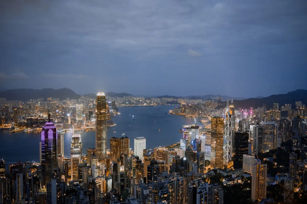 Hong Kong at night